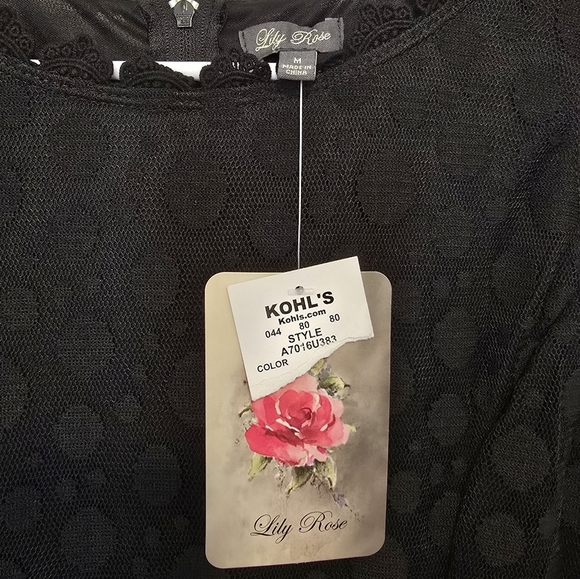 Lily Rose - Black Fit & Flare Mini Dress - Picture 12 of 15